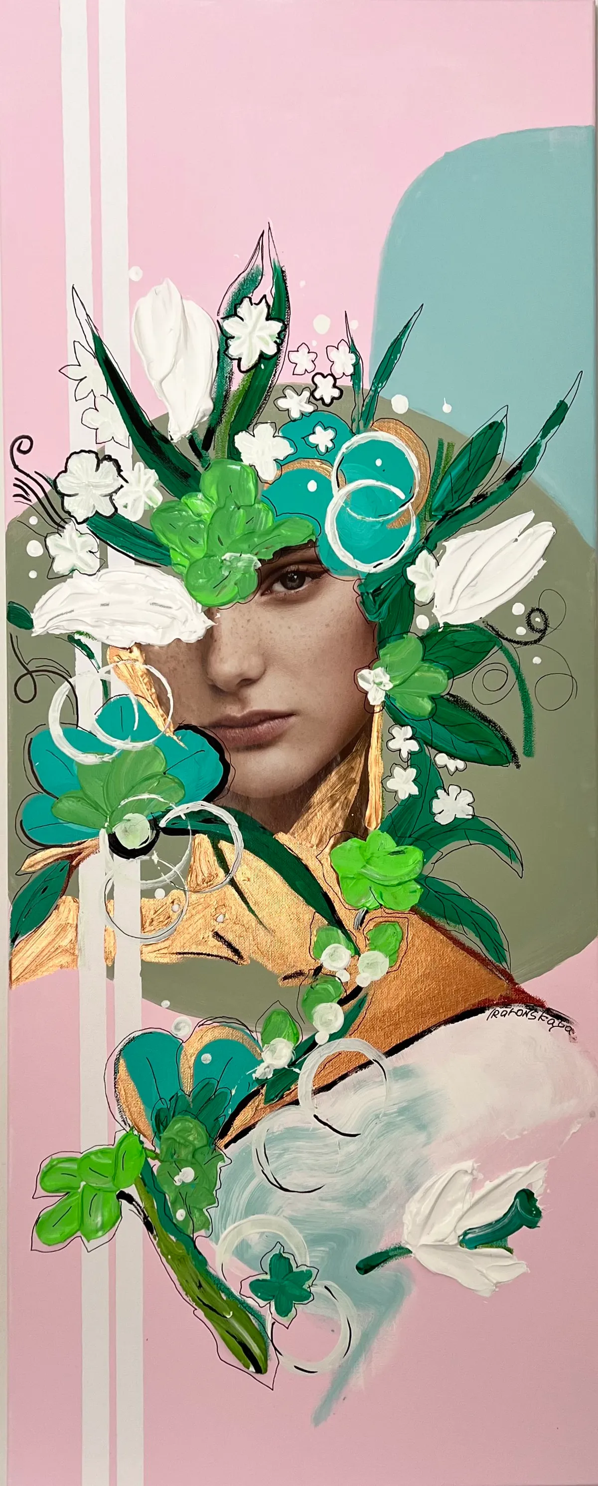 Painting “Spring 1” (2022) by Irina Lonskaya, acrylic, canvas